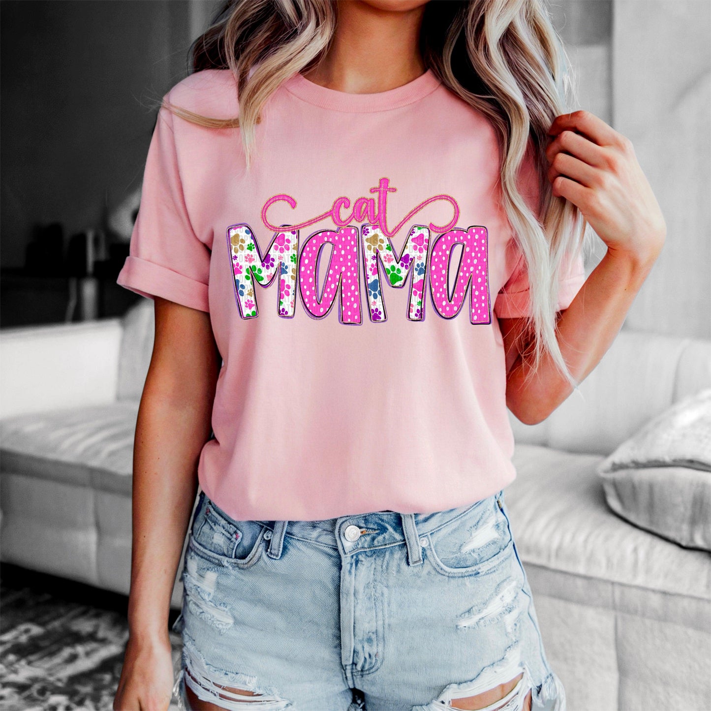 Cat Mama DTF Transfer