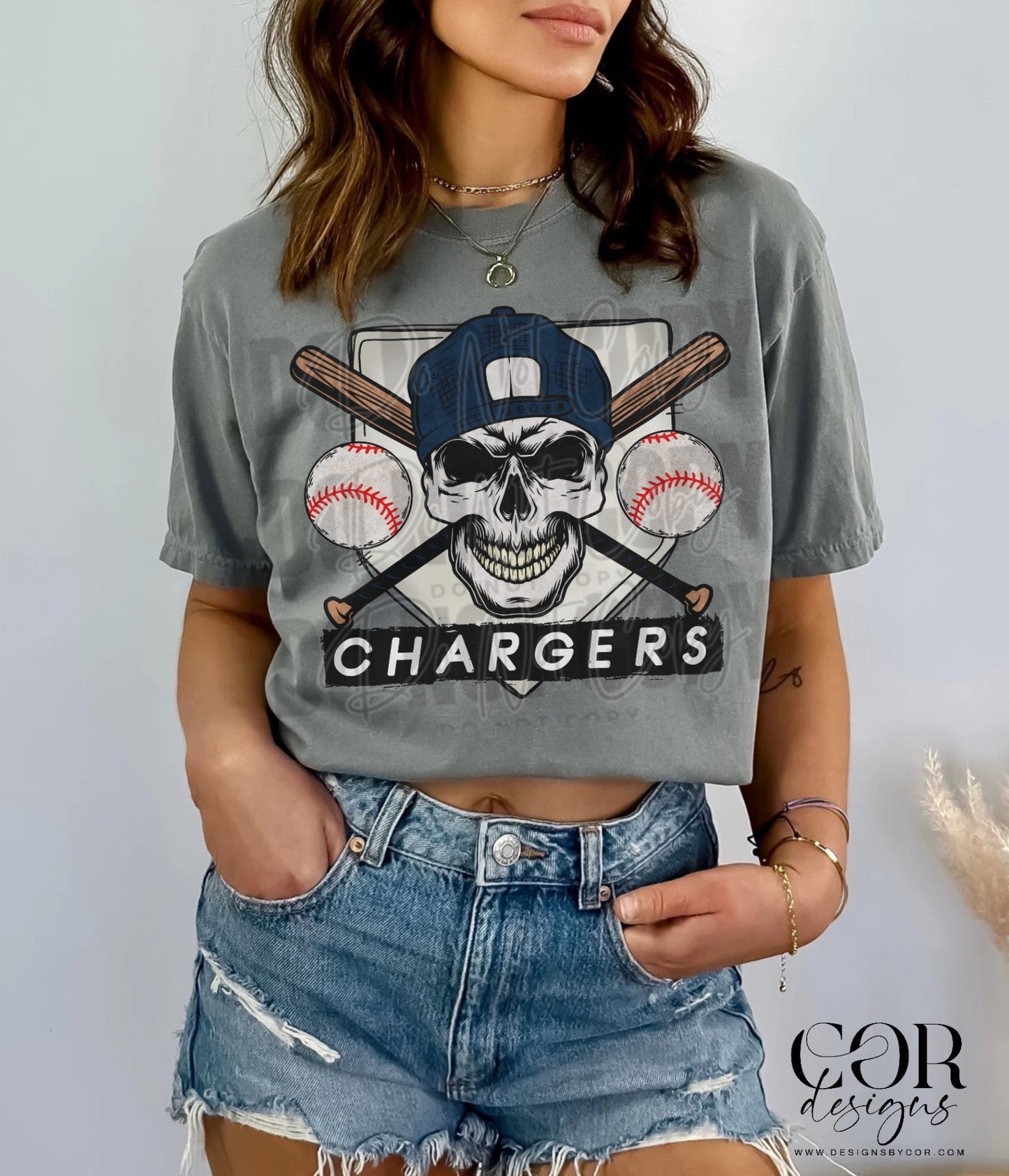 Chargers Navy DTF Transfer
