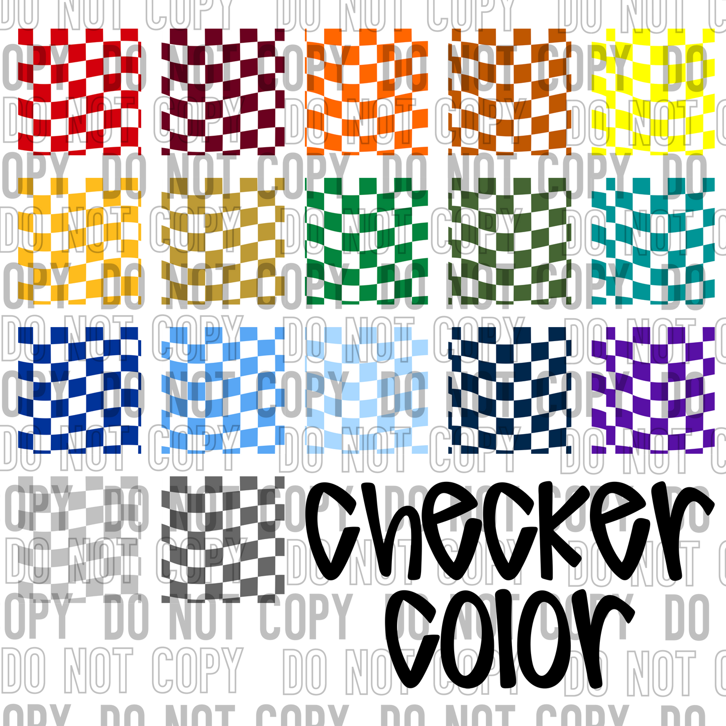 Let's Go Checker - Custom Team DTF Transfer