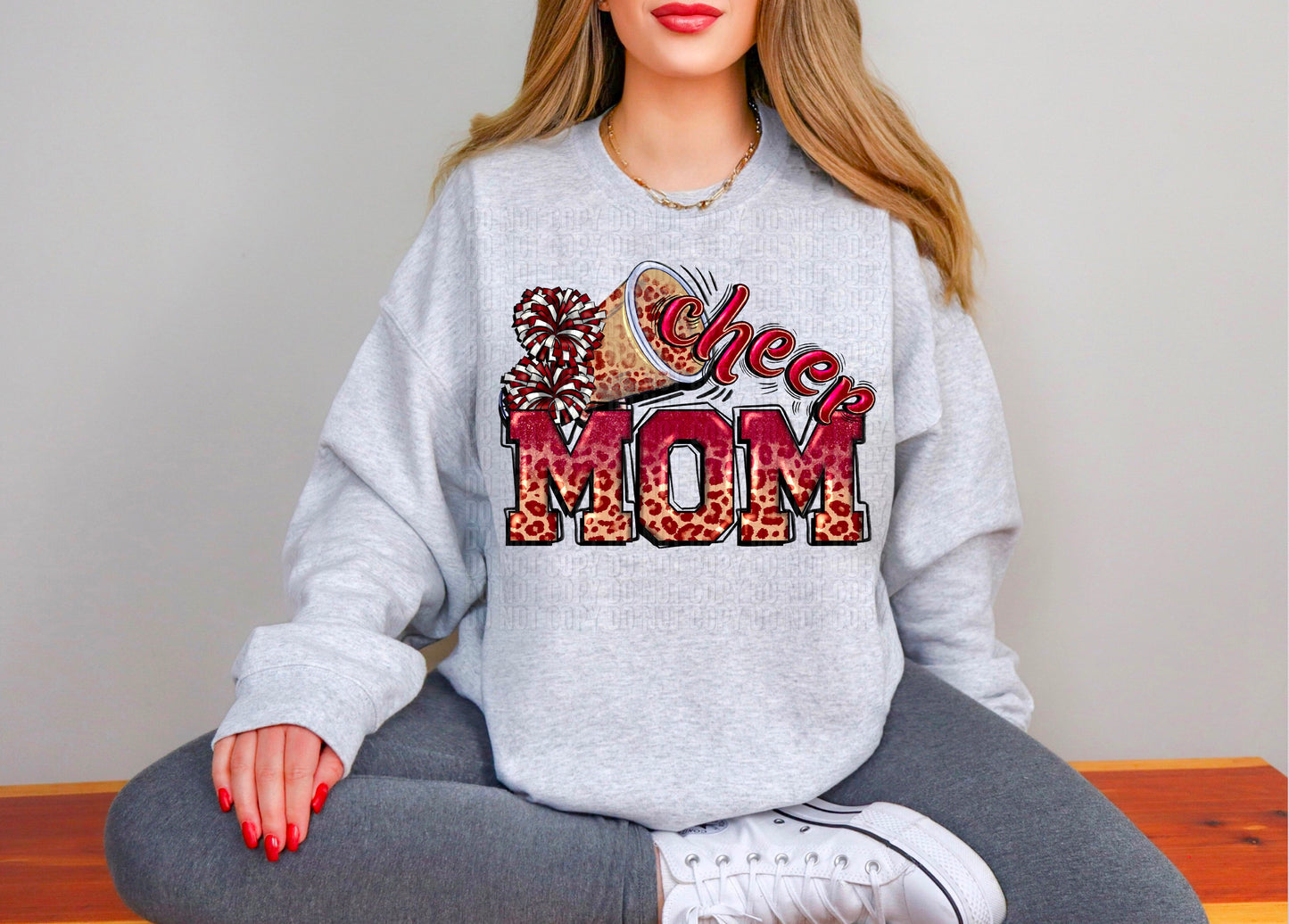 Cheer Mom Maroon DTF Transfer