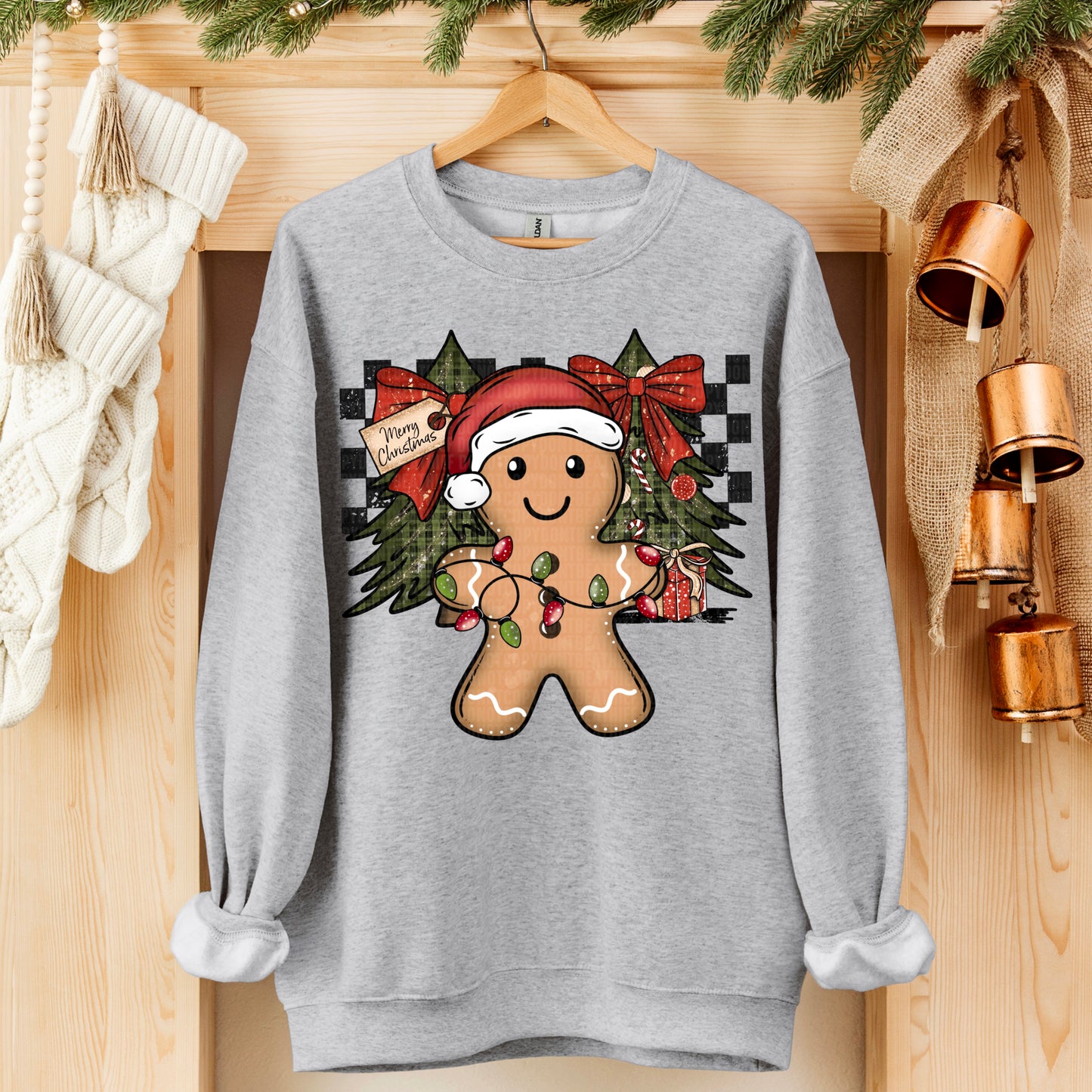Christmas Gingerbread DTF Transfer