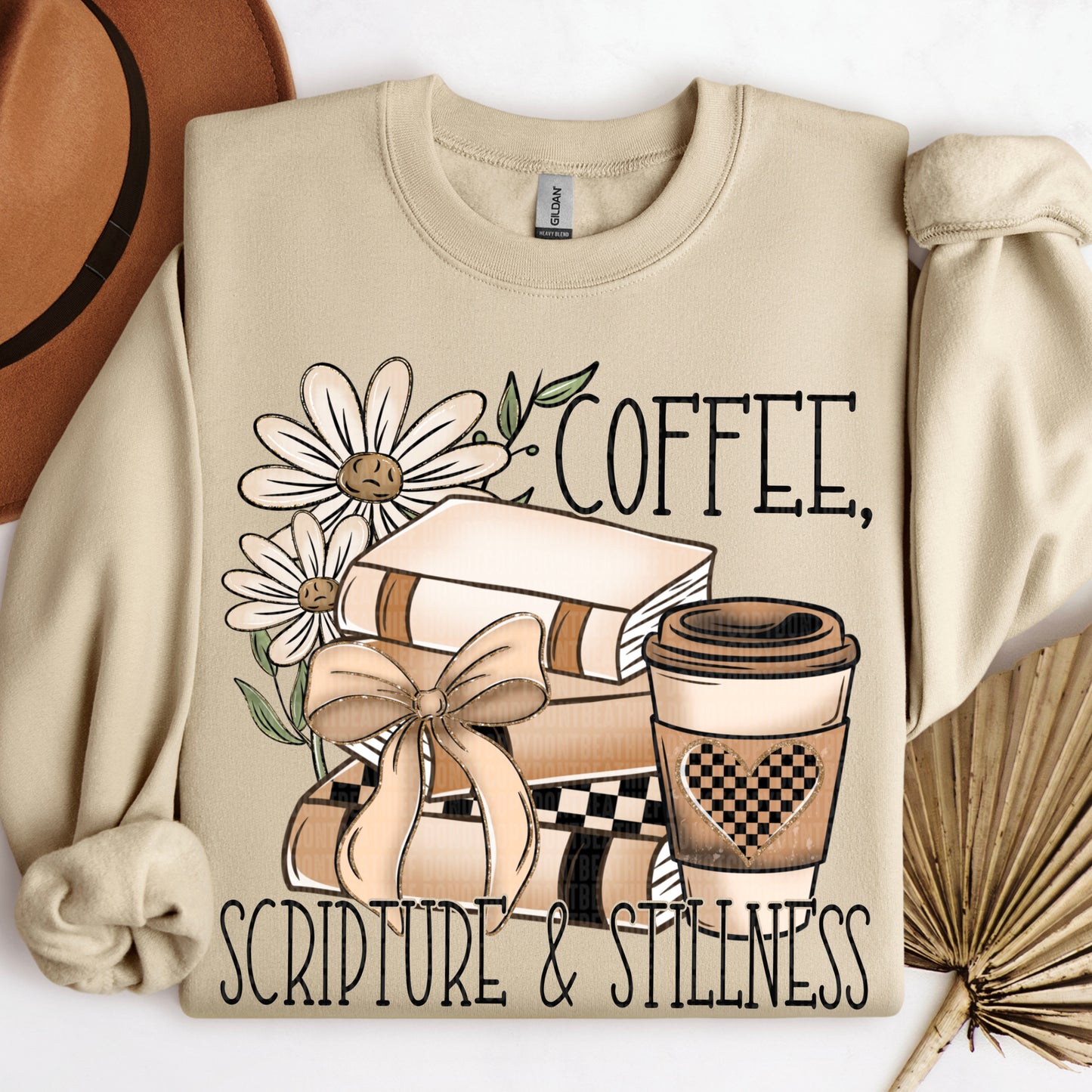 Coffee, Scripture & Stillness DTF Transfer