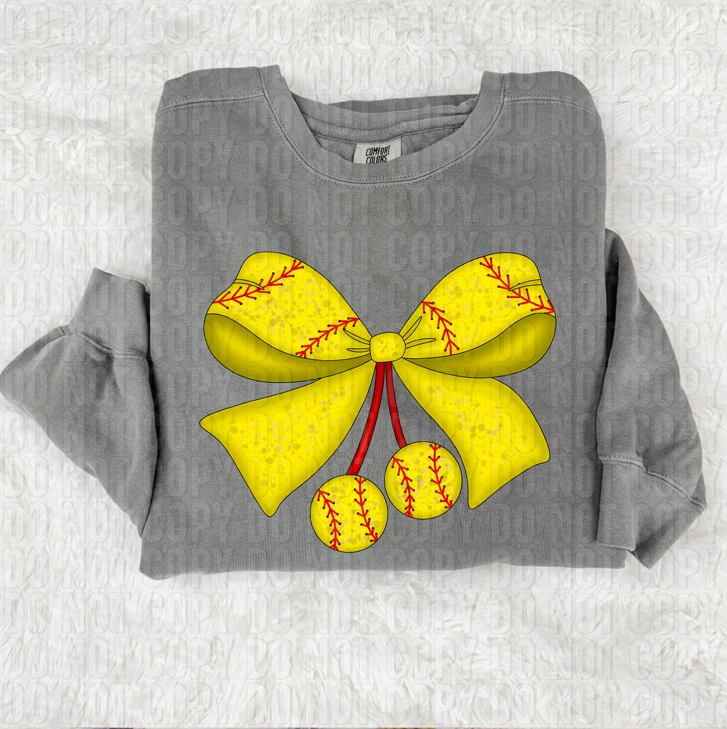 Softball Coquette Bow DTF Transfer