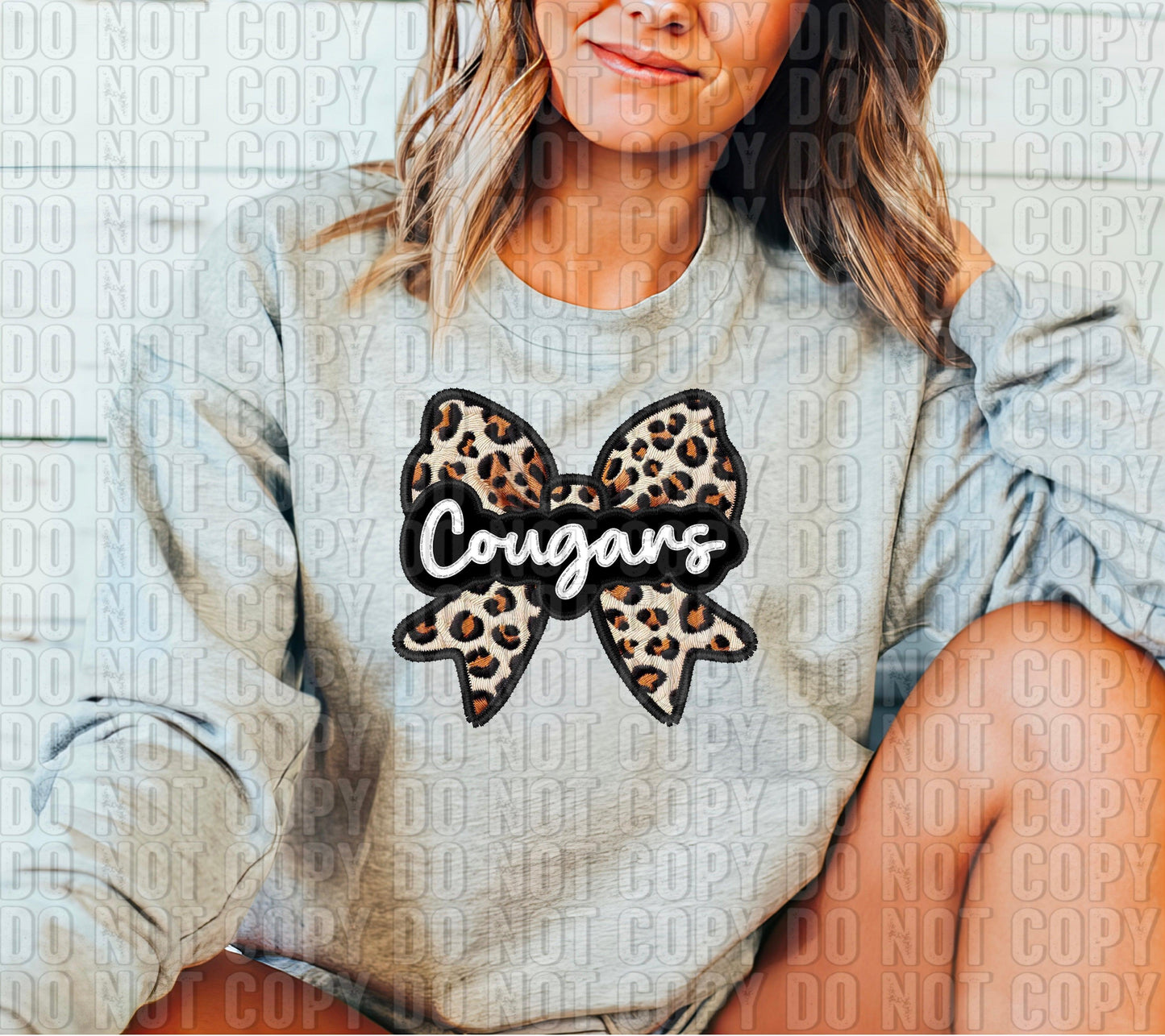 Leopard Bow Mascots DTF Transfer