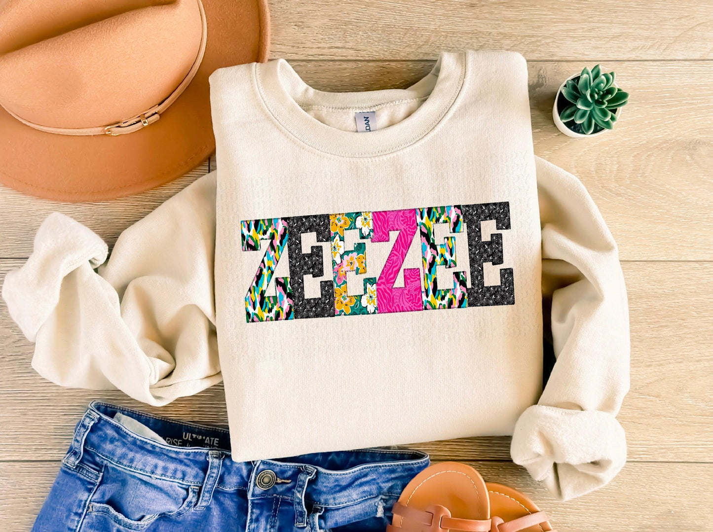 ZeeZee Overlock Bright DTF Transfer