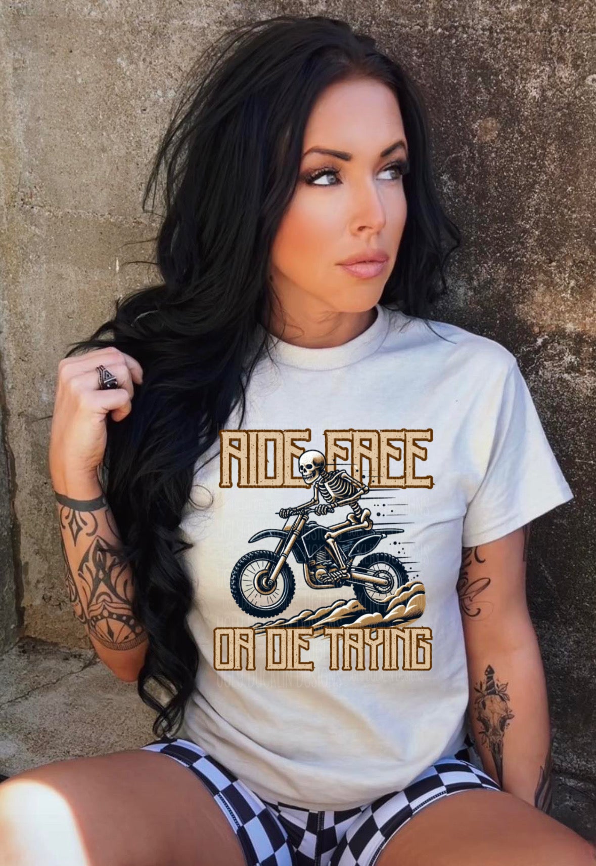 Ride Free Or Die Trying DTF Transfer