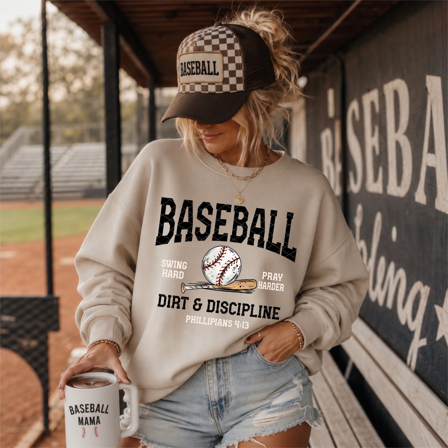Baseball Dirt & Discipline DTF Transfer