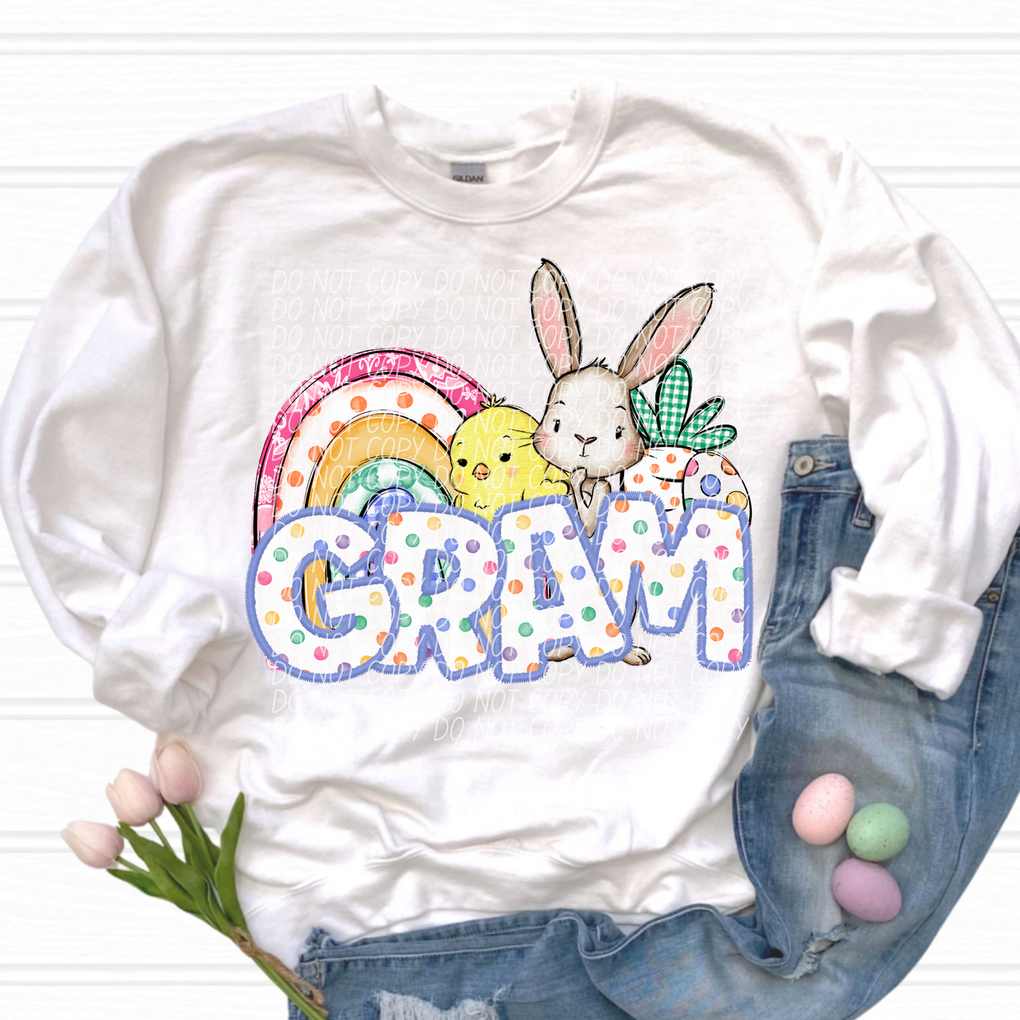 Gram Easter Name DTF Transfer