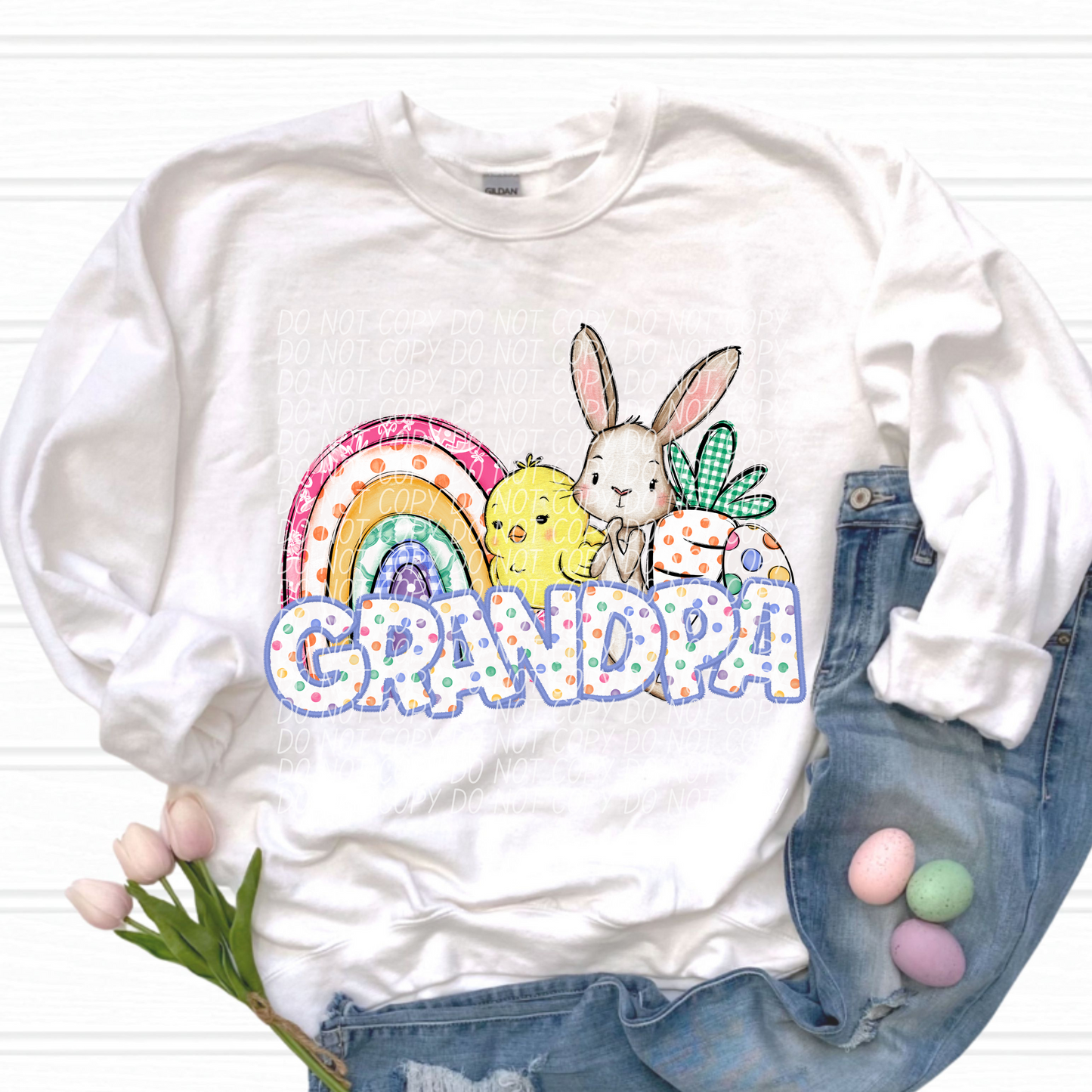 Grandpa Easter Name DTF Transfer