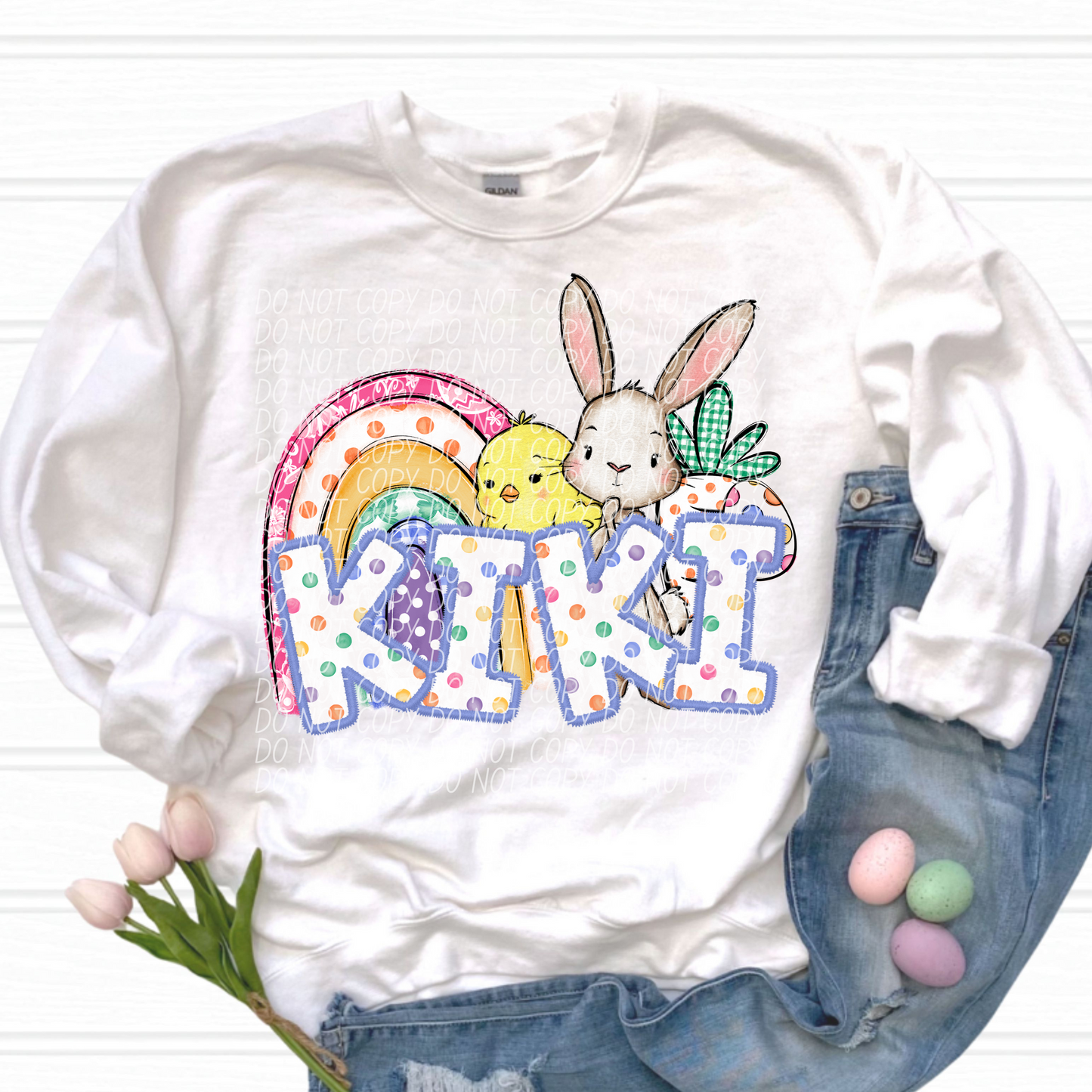 Kiki Easter Name DTF Transfer