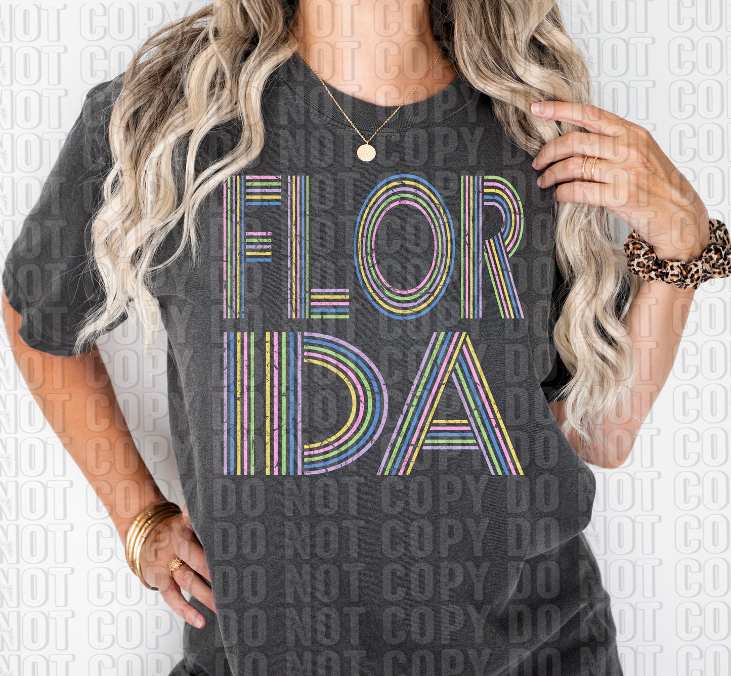 Florida Retro Colorful DTF Transfer