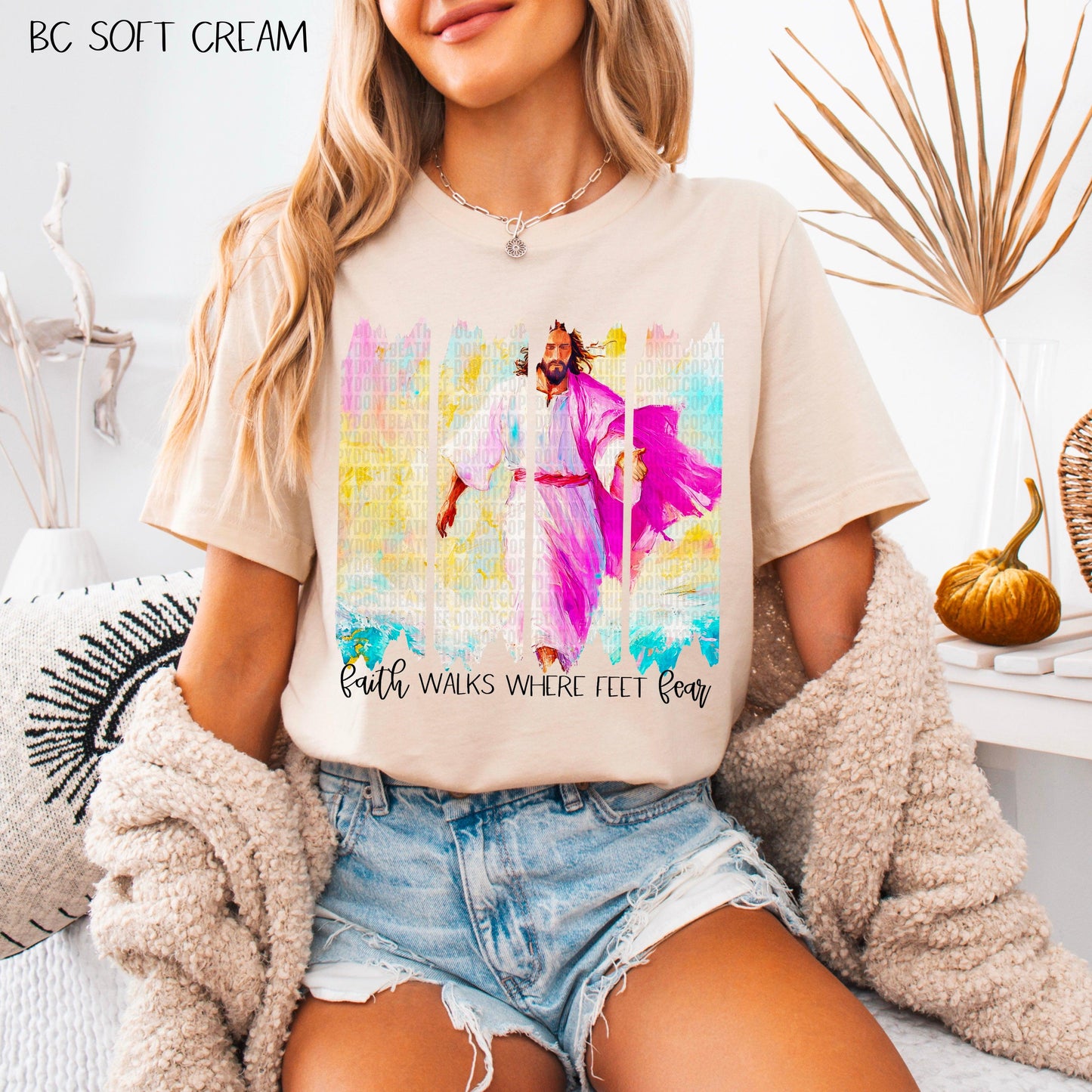 Faith Walks Where Feet Fear DTF Transfer