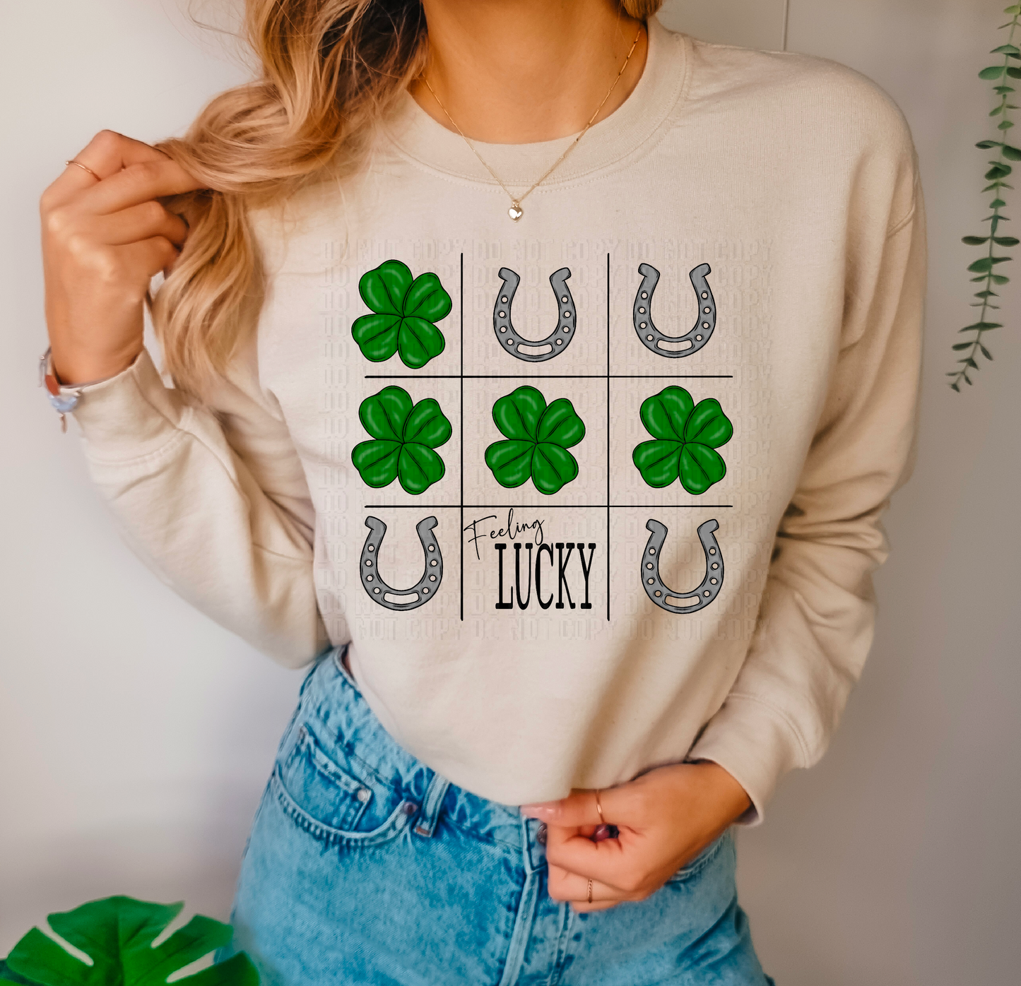 Feeling Lucky TicTacToe DTF Transfer