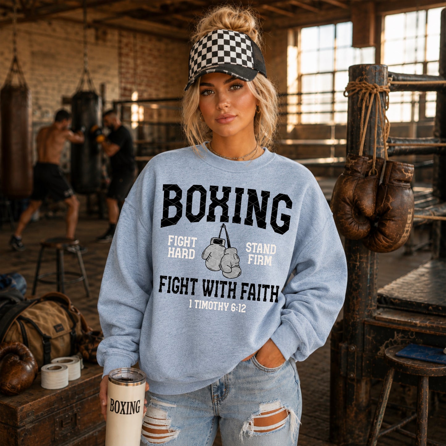 Boxing | Fight With Faith DTF Transfer
