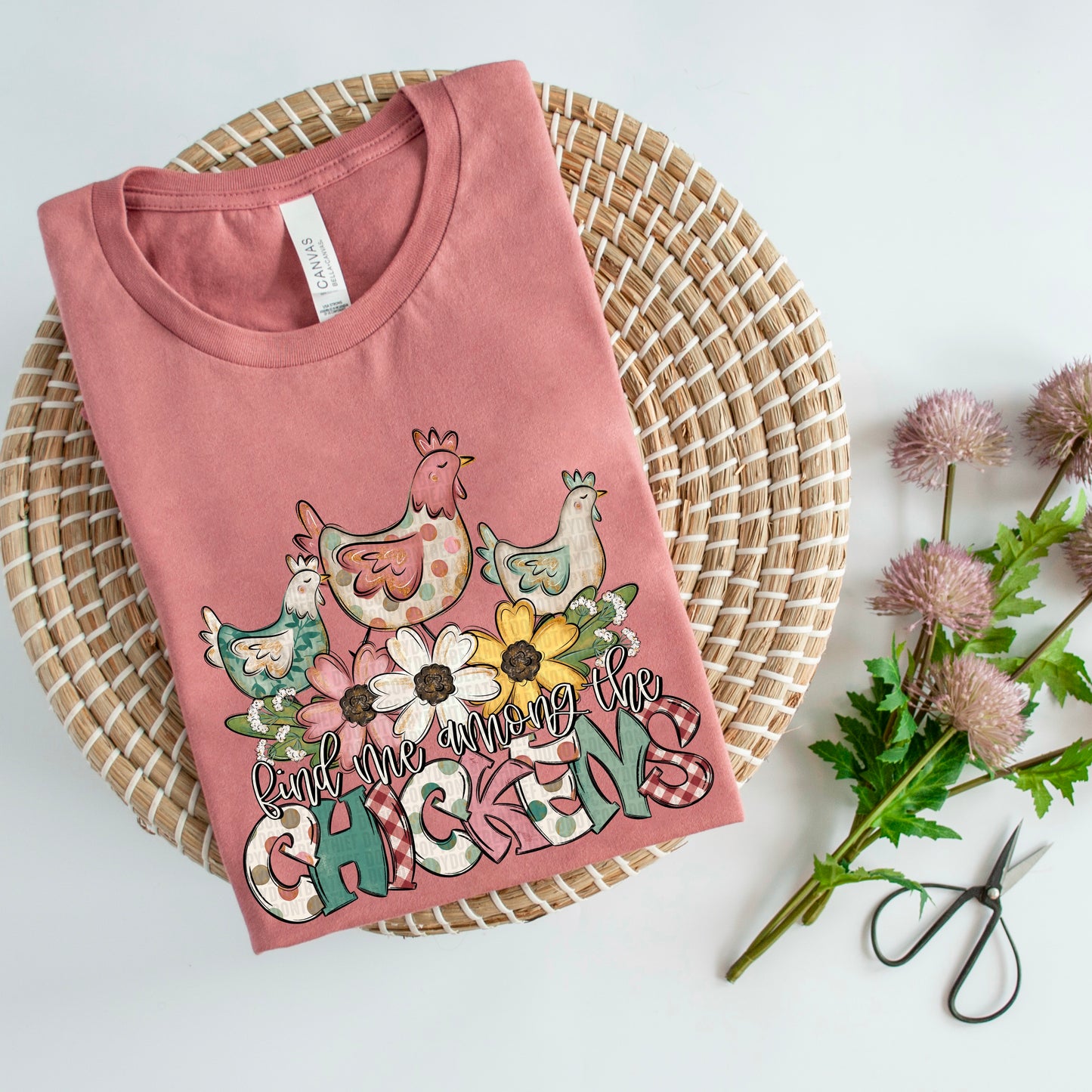 Find Me Among The Chickens DTF Transfer