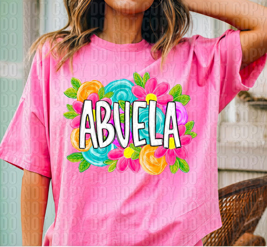 Abuela Spring Floral DTF Transfer