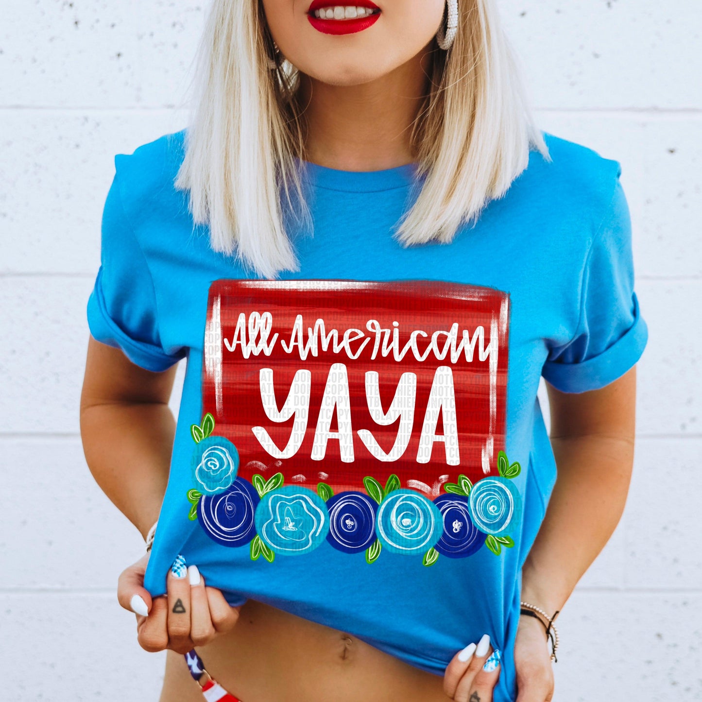 Yaya Floral All American DTF Transfer