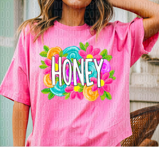 Honey Spring Floral DTF Transfer