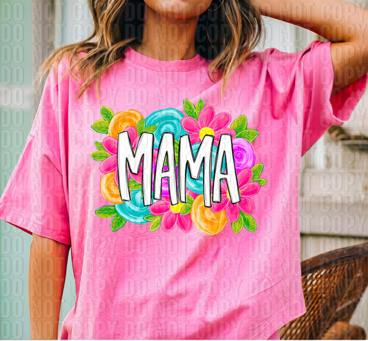 Mama Spring Floral DTF Transfer