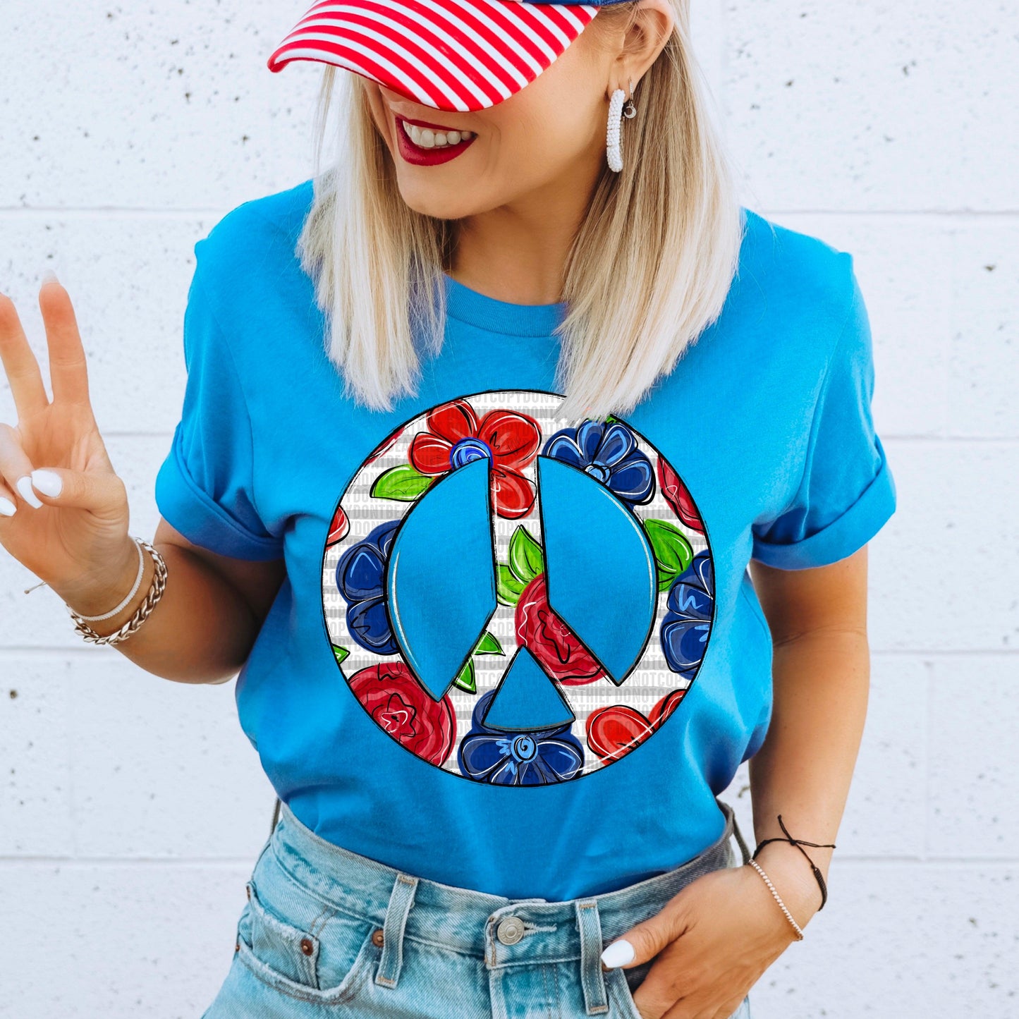 Floral Peace DTF Transfer