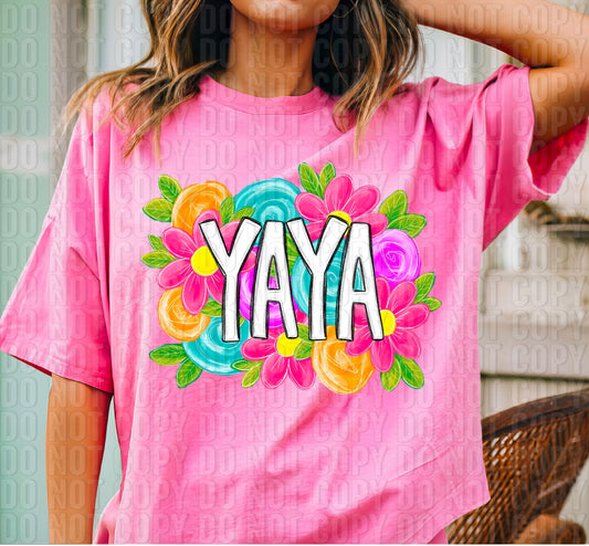 Yaya Spring Floral DTF Transfer