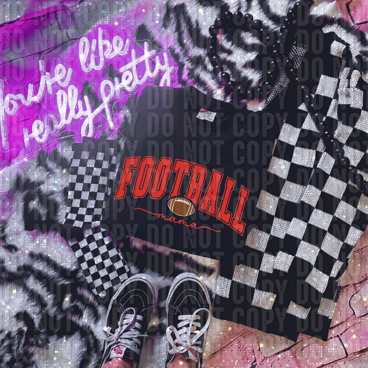Football Mama Red DTF Transfer