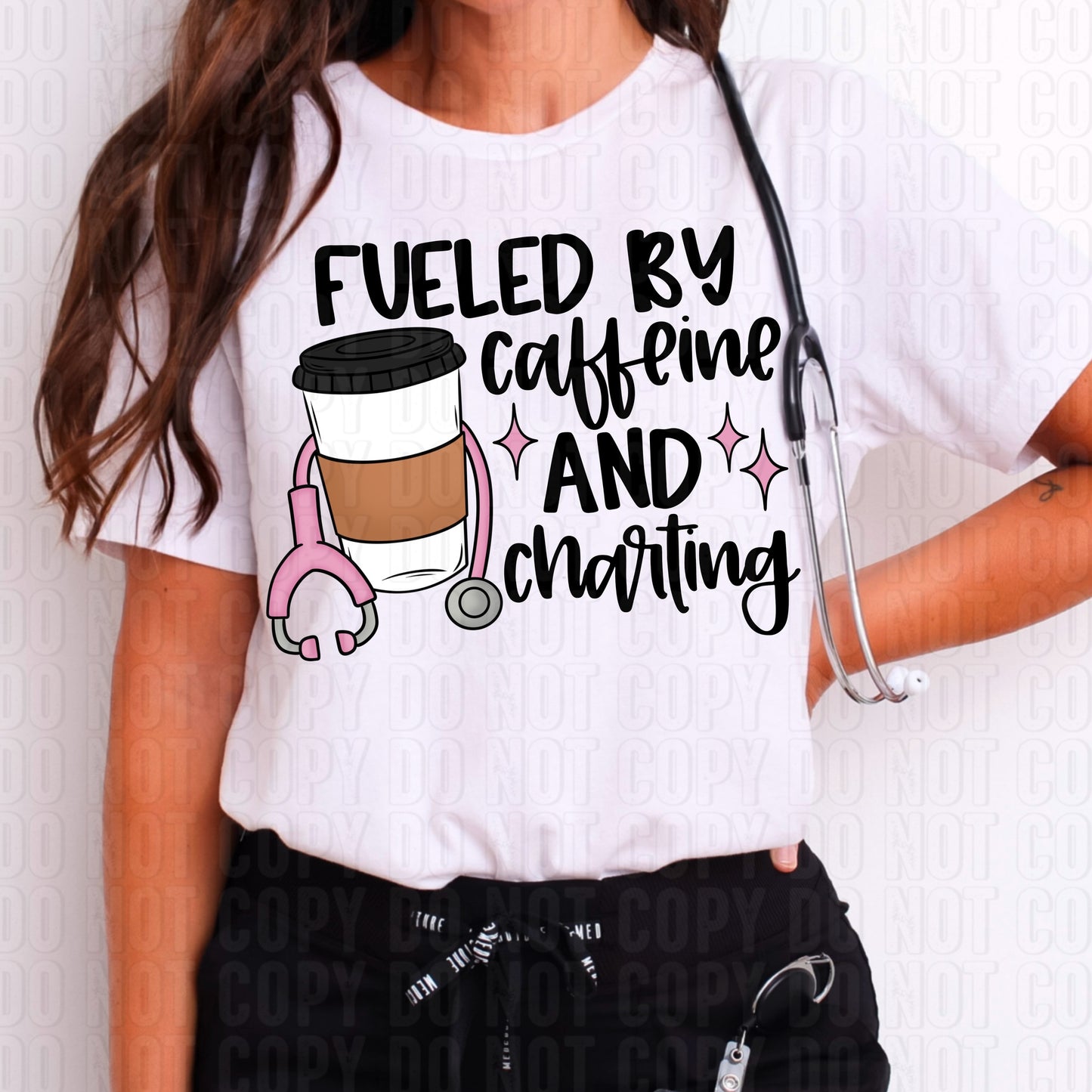 Fueled By Caffeine And Charting DTF Transfer