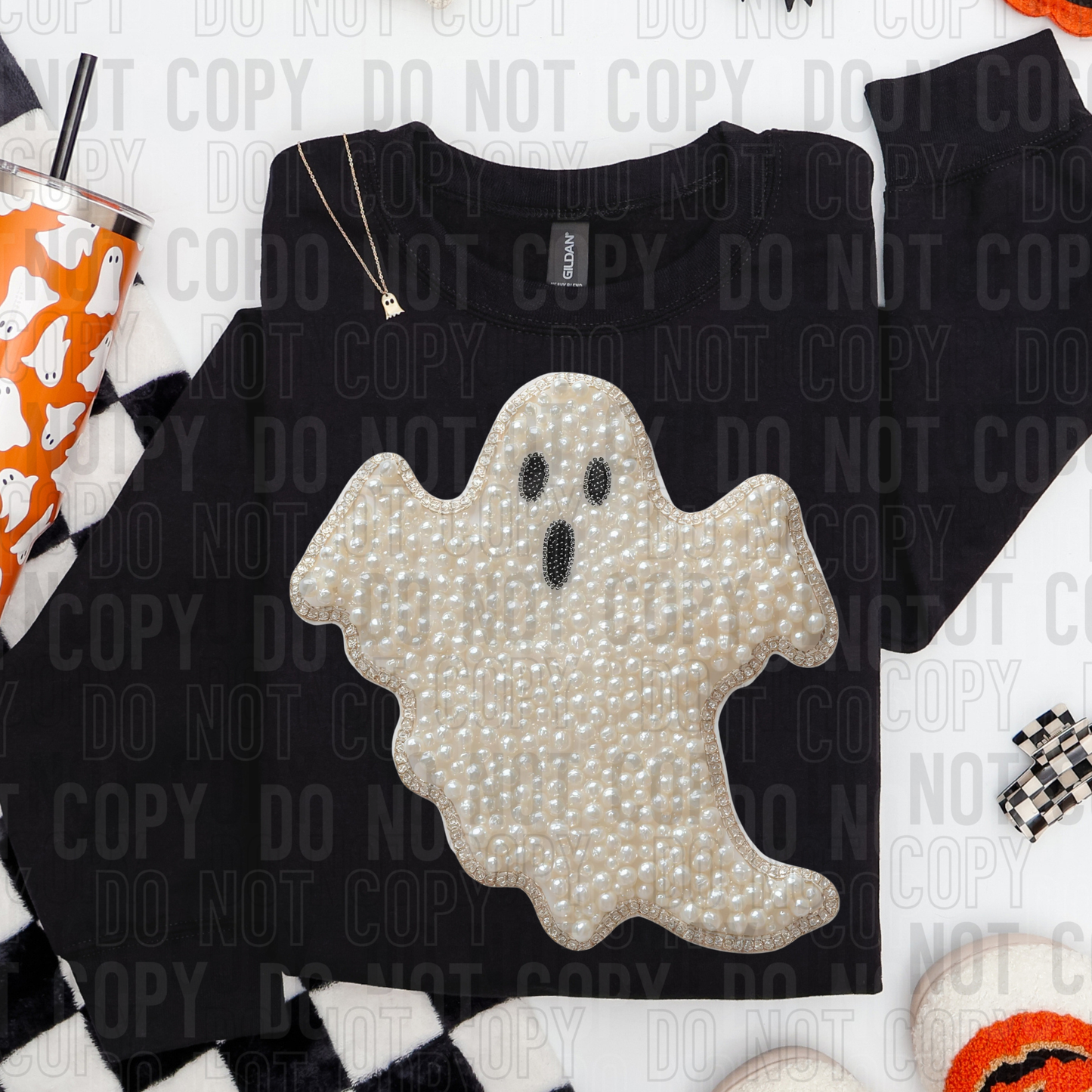 Ghost Pearl Faux DTF Transfer