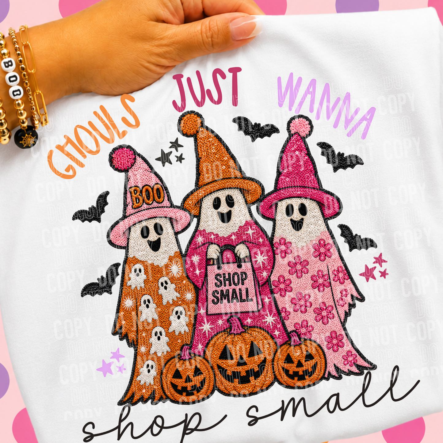 Ghouls Just Wanna Shop Small DTF Transfer