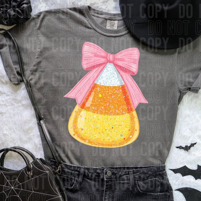 Glitter Faux Candy Corn DTF Transfer