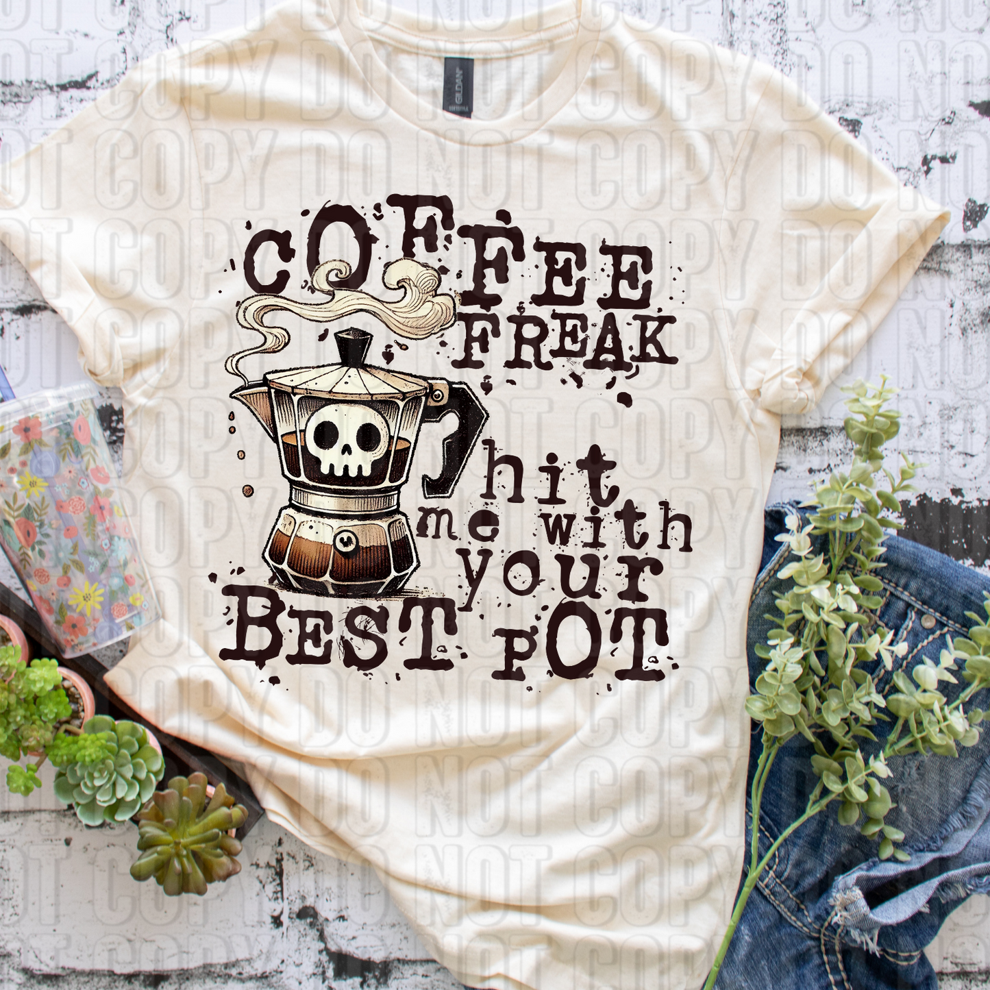 Coffee Freak DTF Transfer