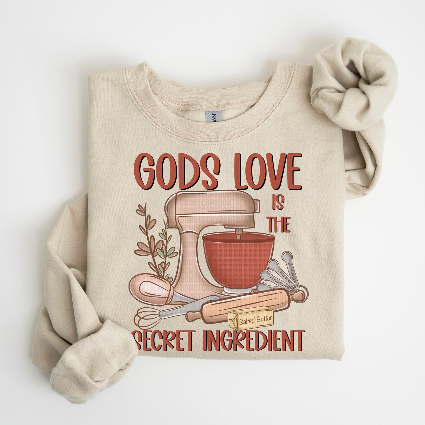 Gods Love Is The Secret Ingredient DTF Transfer
