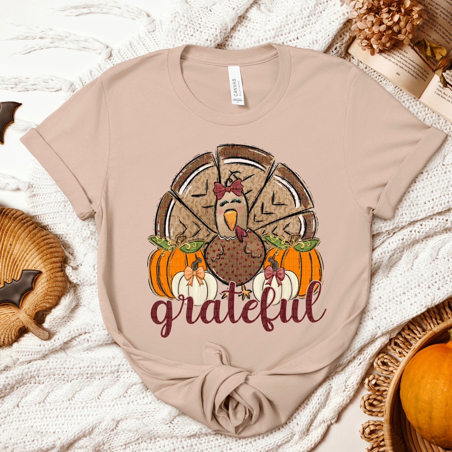 Grateful Turkey DTF Transfer