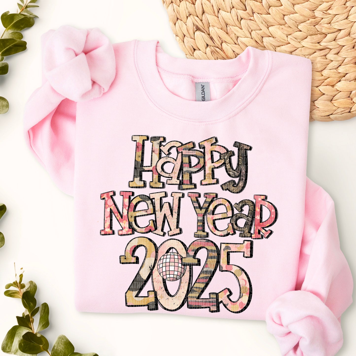 Happy New Year 2025 DTF Transfer