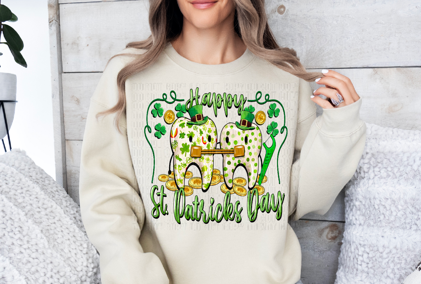 Happy St. Patrick's Day Tooth DTF Transfer