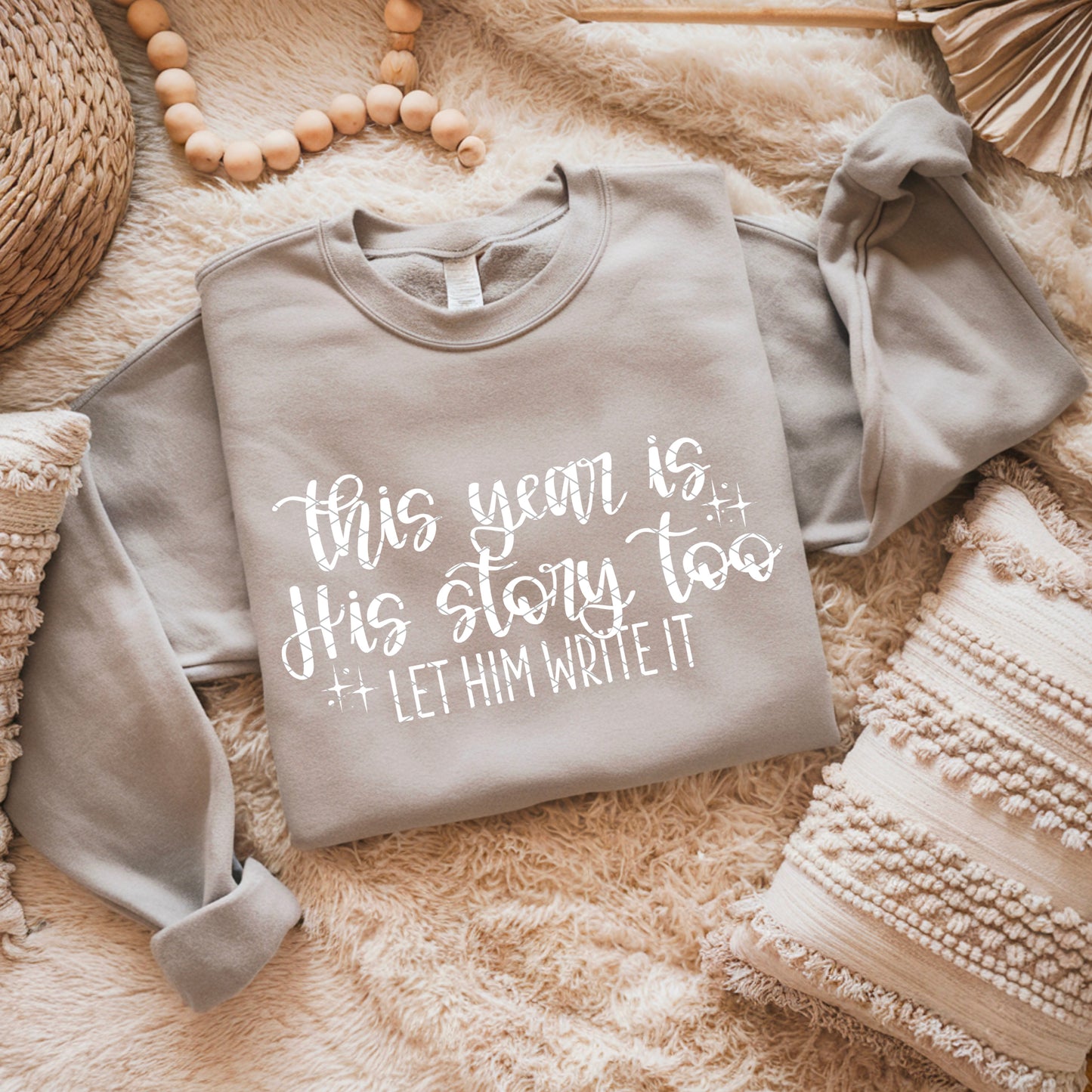 This Year Is His Story Too- Let Him Write It White DTF Transfer