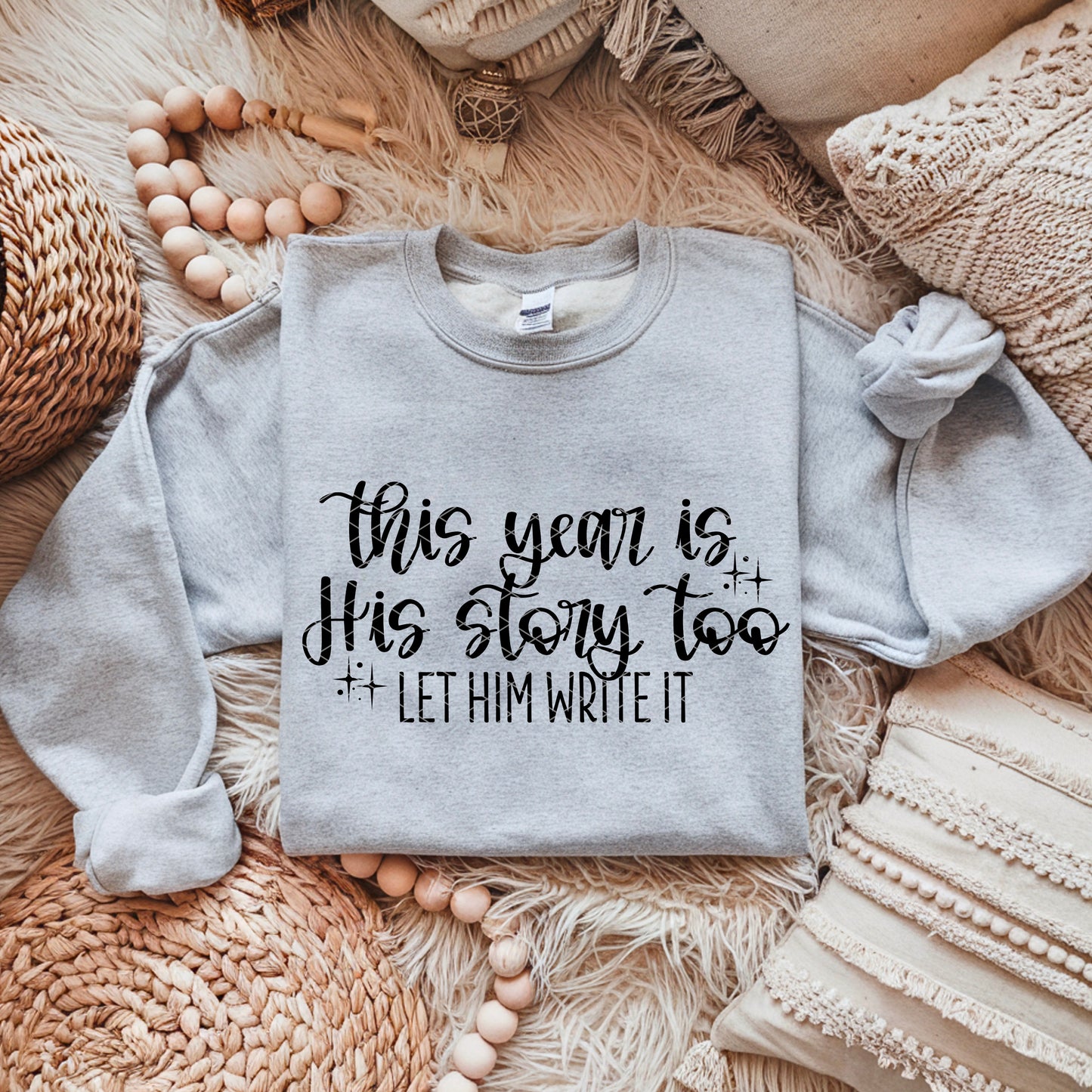 This Year Is His Story Too- Let Him Write It Black DTF Transfer