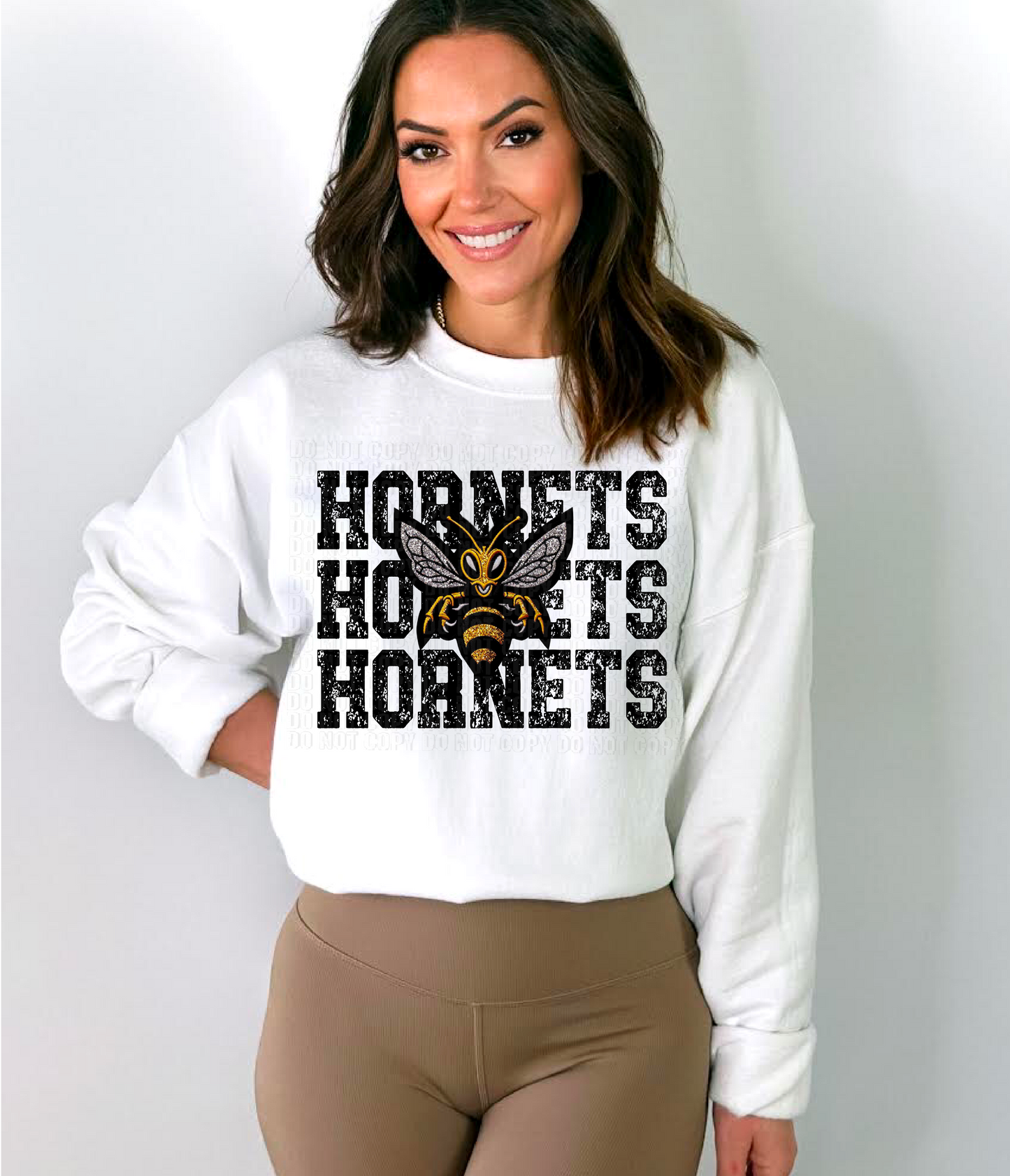Hornets Stacked DTF Transfer