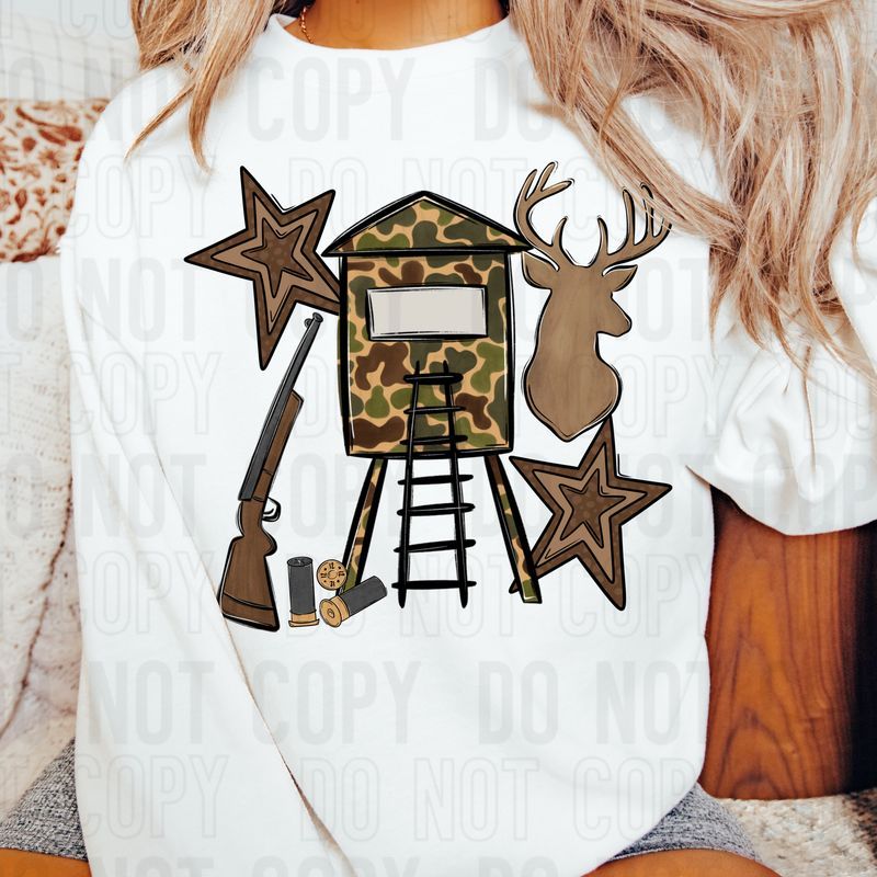 Hunting Collage DTF Transfer