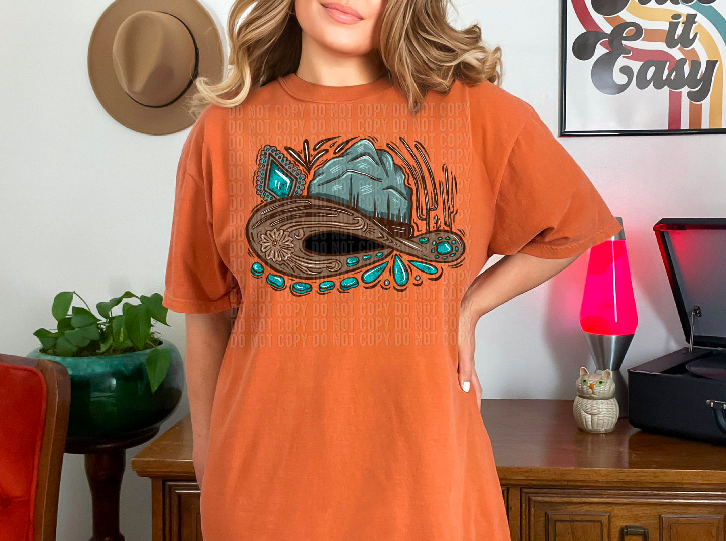 Mountain Top Cowboys Hat DTF Transfer