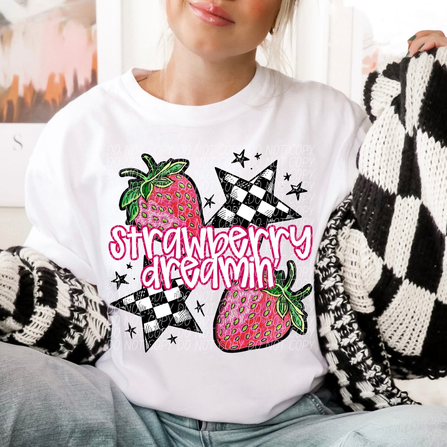 Strawberry Dreamin' DTF Transfer