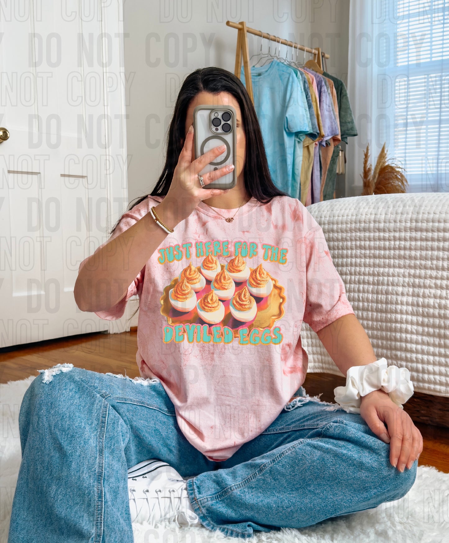 Just Here For The Deviled Eggs DTF Transfer
