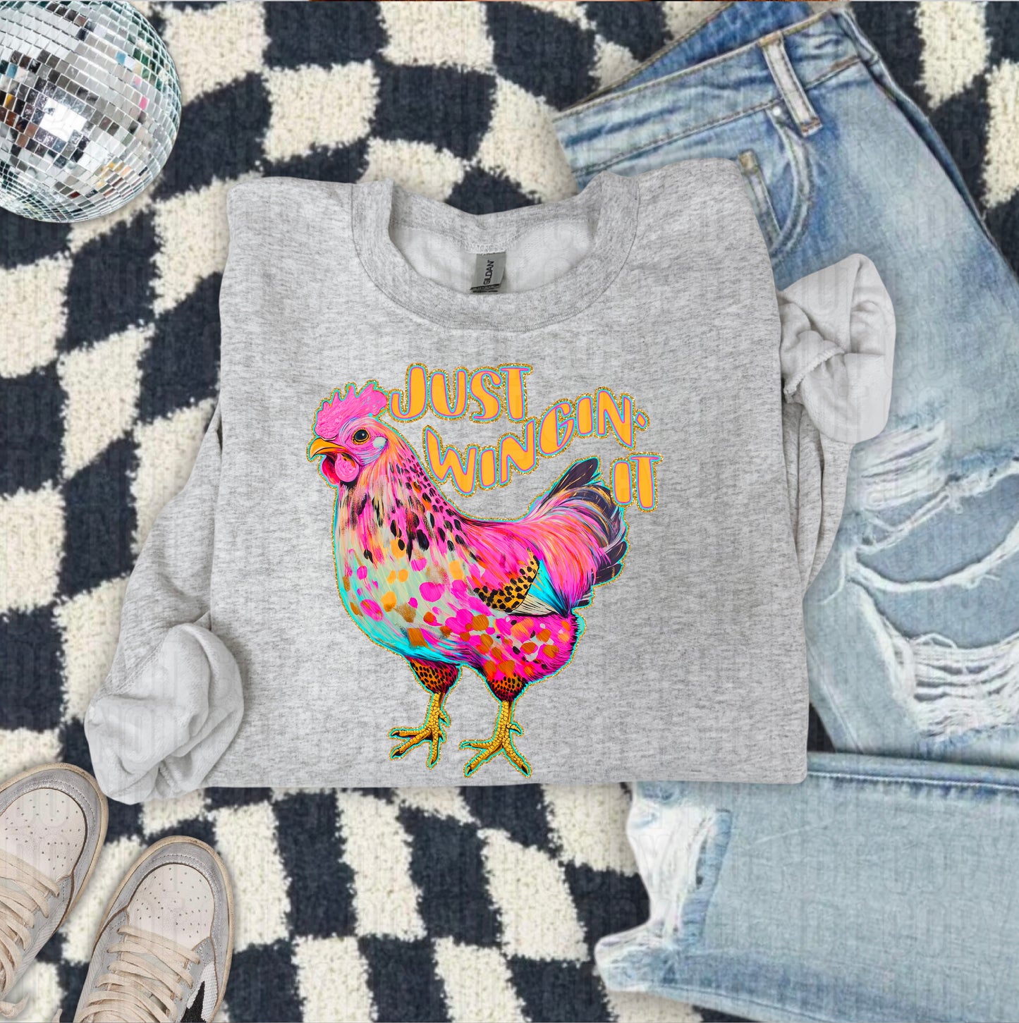 Just Wingin' It DTF Transfer