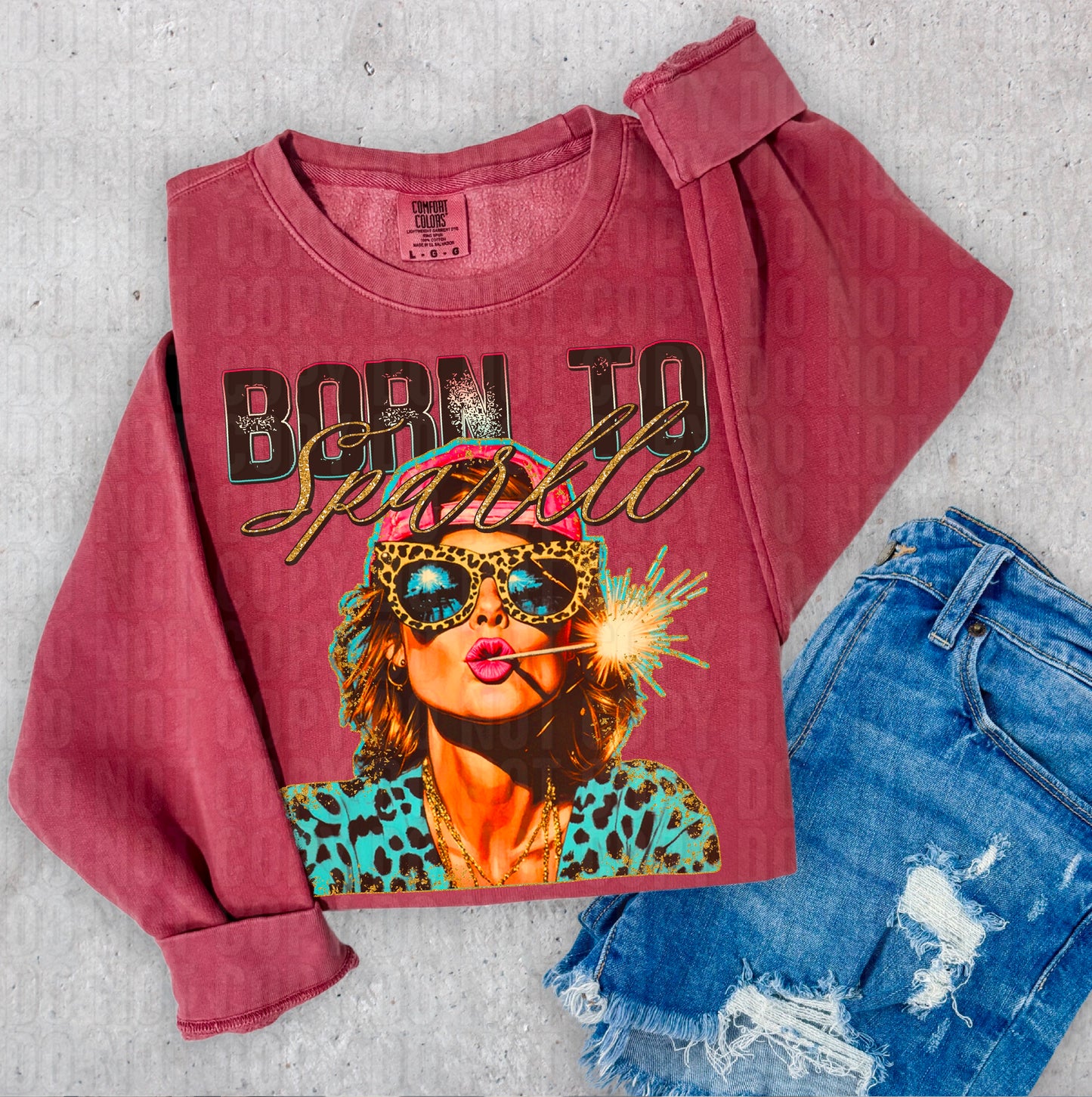 Born To Sparkle DTF Transfer