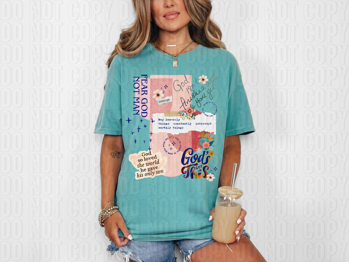 God's Got This Diary Collage DTF Transfer