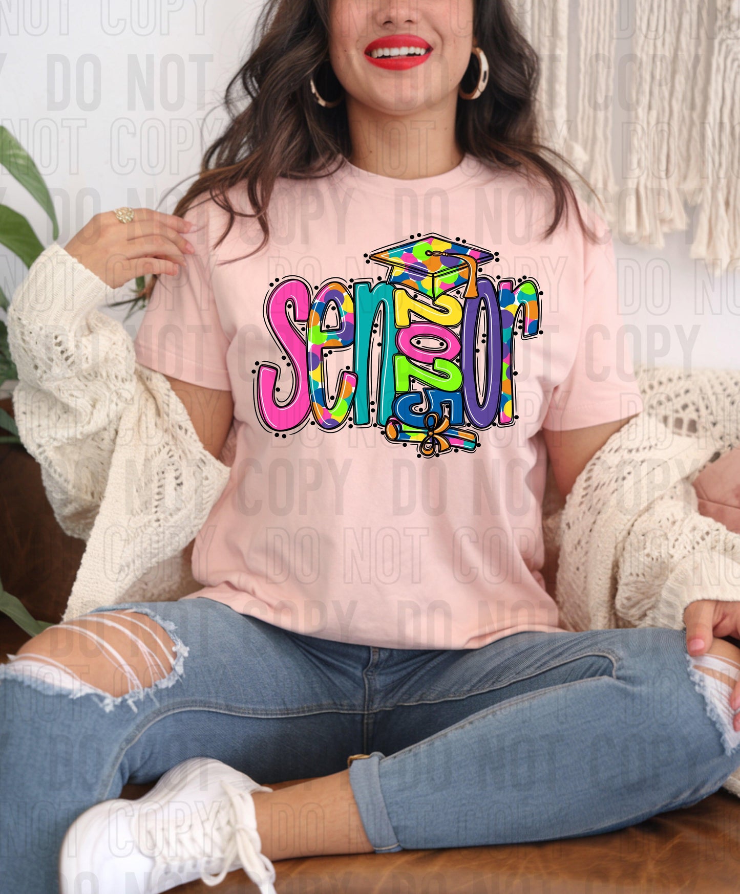 Senior 2025 Colorful Dottie DTF Transfer