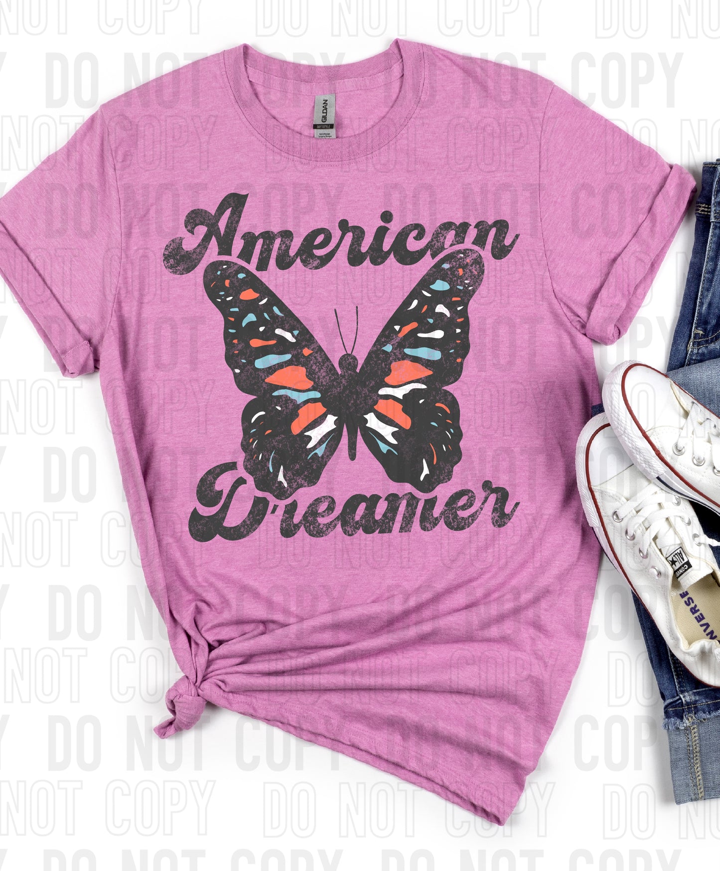 American Dreamer Grunge DTF Transfer