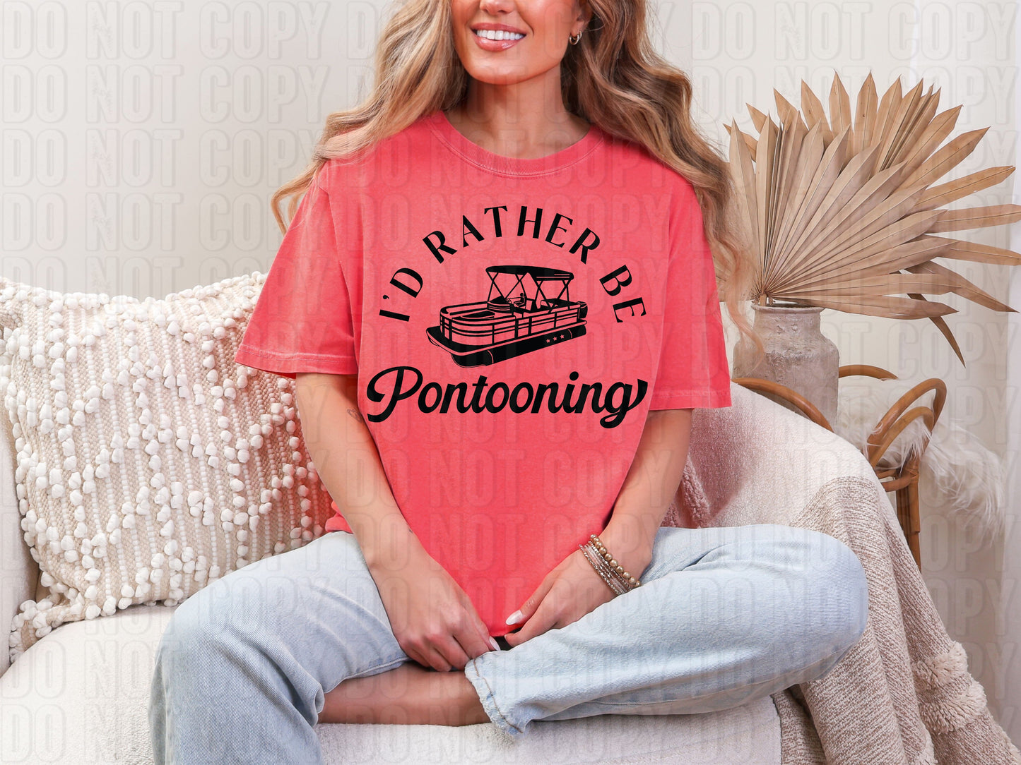 I'd Rather Be Pontooning DTF Transfer