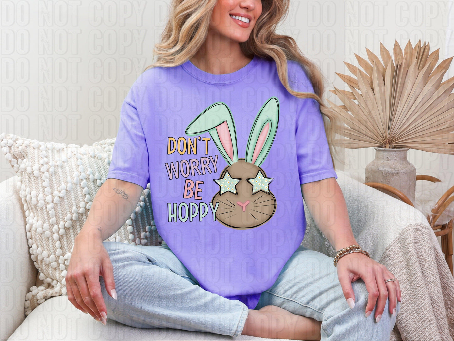 Don't Worry Be Hoppy DTF Transfer