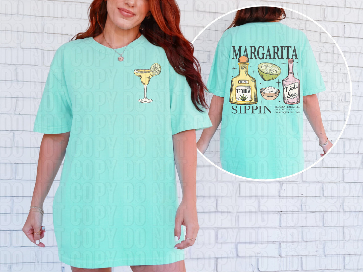 Margarita Sippin Front/Back DTF Transfer